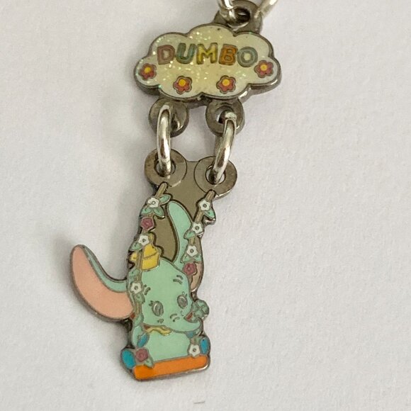 Vintage Disney Dumbo Elephant Charm Disneyana Disneyland Zipper Pull Purse Charm - Picture 6 of 10